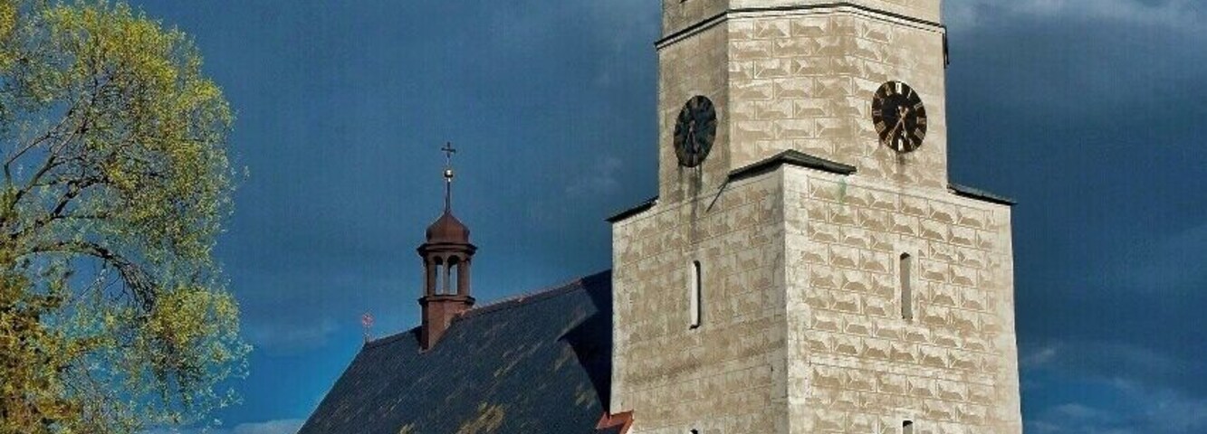 April 2011
Church of the Assumption of Our Lady, Brantice, Czech republic
This medieval church can be found in the little village of Brantice under the Jeseníky mountains in North Moravia. It was built in the 14th century and its current Rennaisance look is from 1592 and is easily distinguished by the delicate sgrafitto facade of the tower.