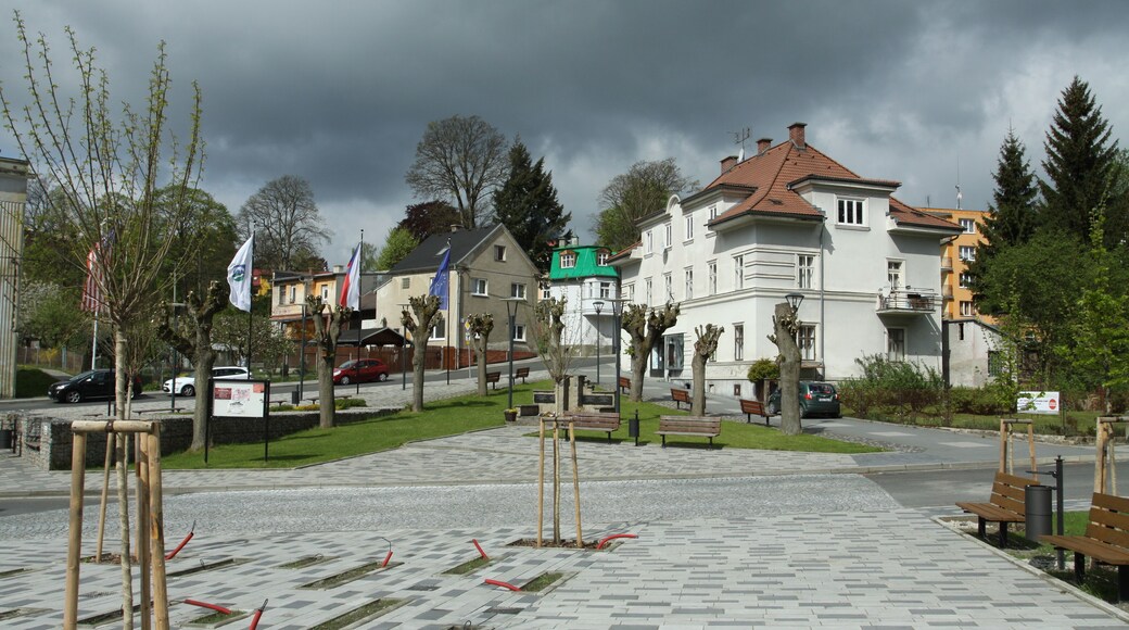 Town Hranice in Cheb district, Czech Republic