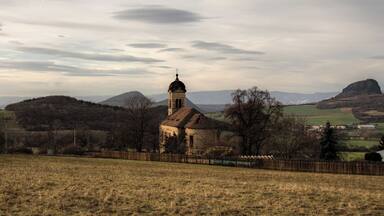 Kirche St. Jakobus des Älteren in Merschlitz, bei Beginn der Sanierung 2012