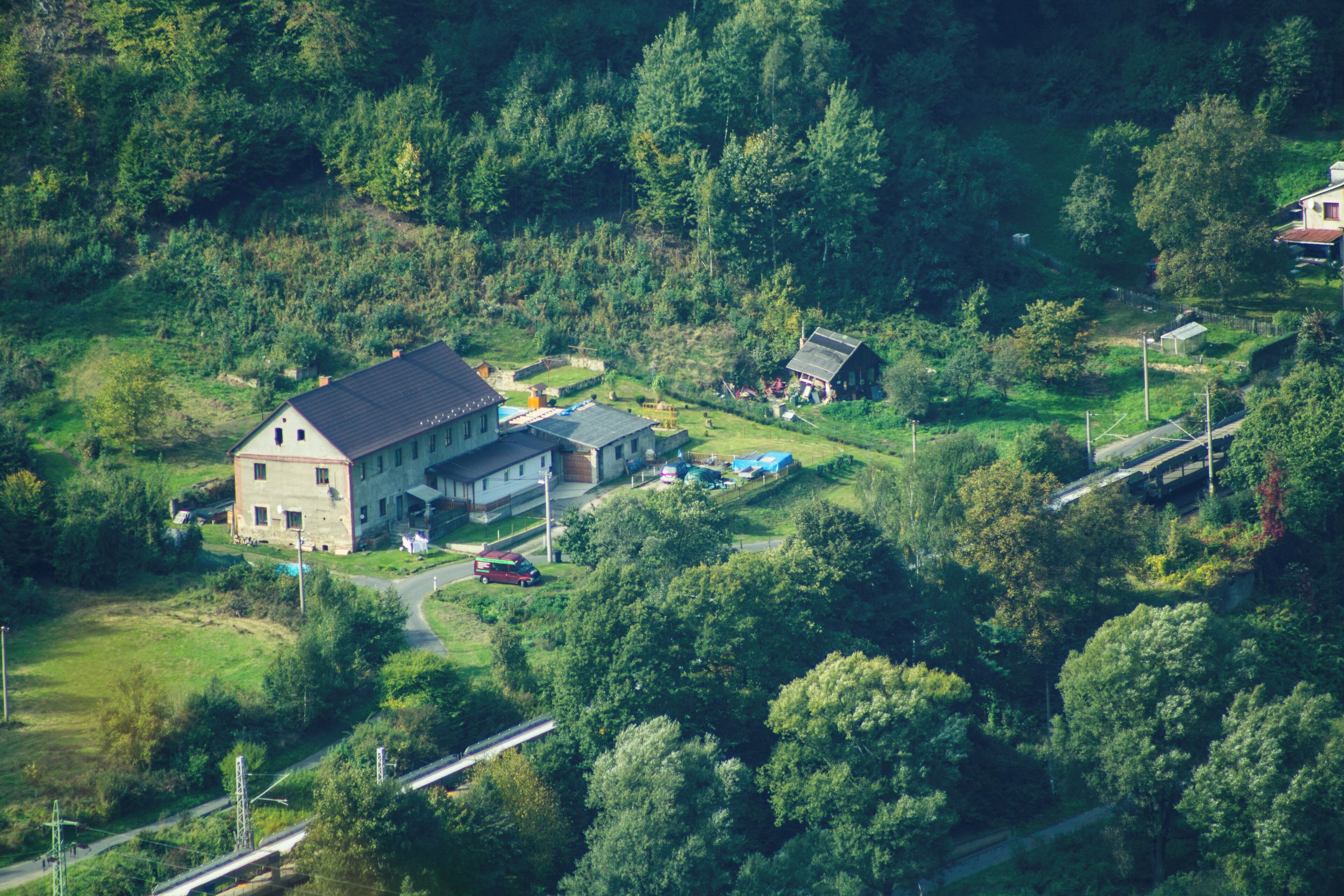 Building in Prostřední Žleb - view from Růžová vyhlídka