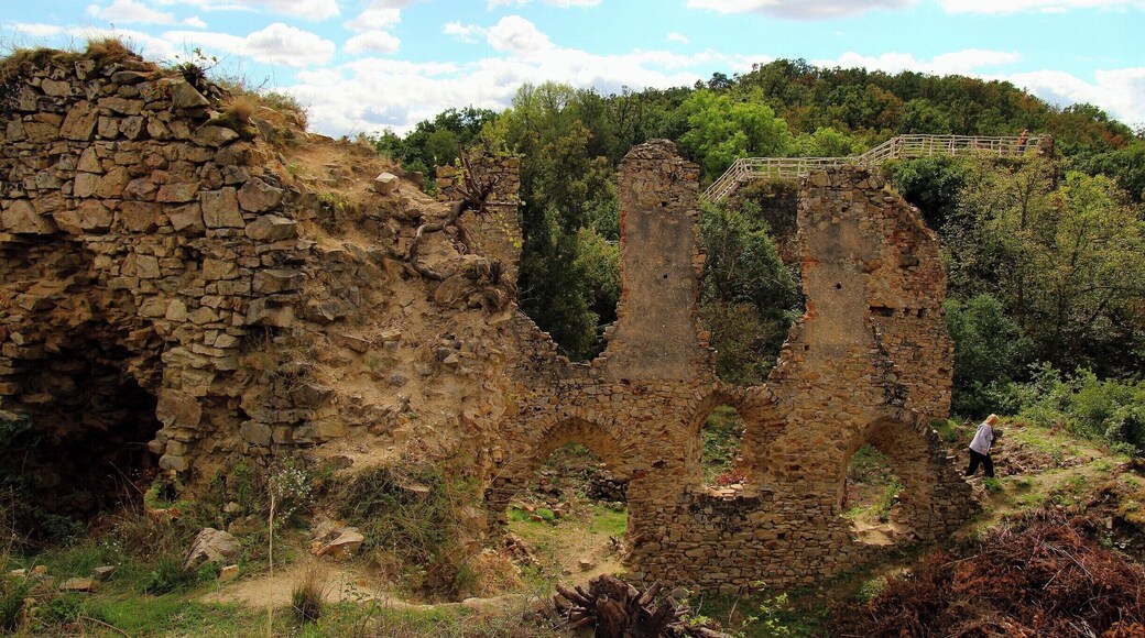 Templštejn Castle ruins,
49° 5' 26.64" N 16° 14' 53.12" E
The ruins of the Castle. Vybud. in 1281 – 98 order of the Knights Templar. After the lidvidaci of the order of Philip the taste r. 1312. Bertold Pirkner, r. 1349 Přibík from Šelmberka, r. Lords of Lipá 1379 (the new Palace and other status. the BRP.), r. 1482 of the 9th. Desolate after pol. 16. century.
https://cs.wikipedia.org/wiki/Templ%C5%A1tejn