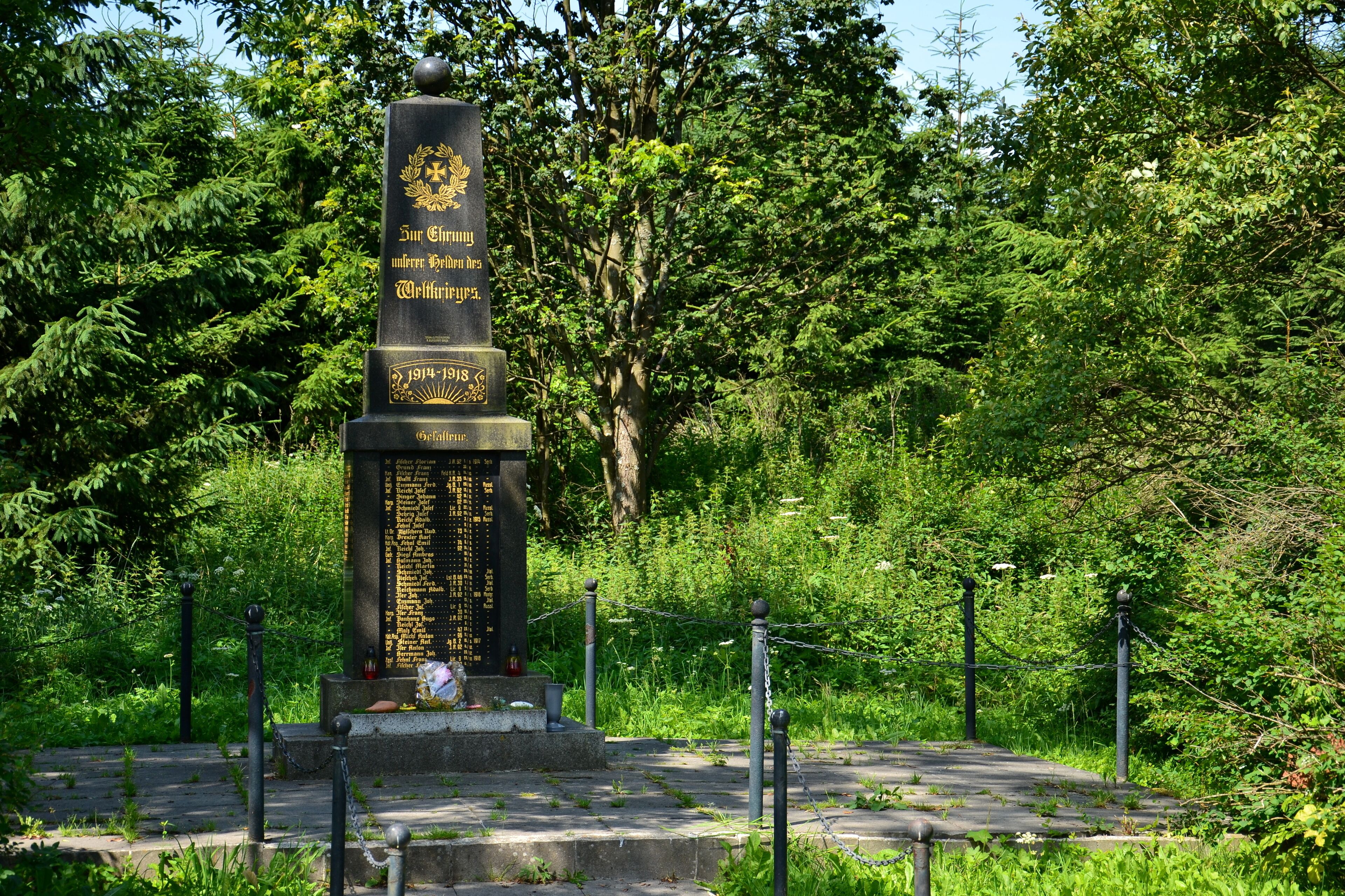 Pomník padlým v první světové válce v Dolině