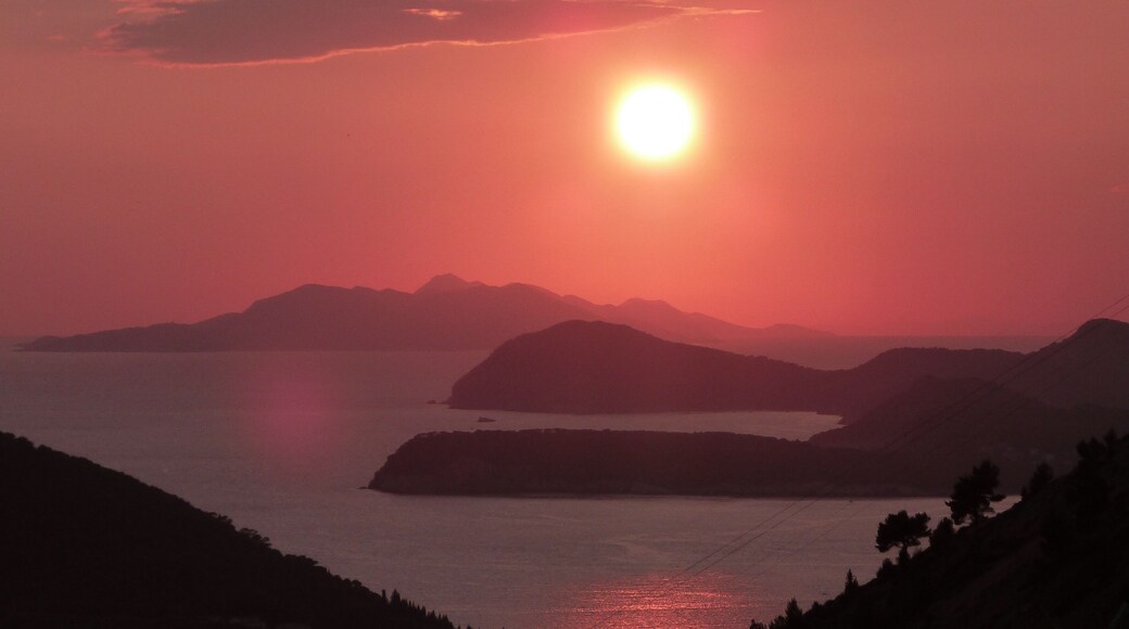 Sunset as coming back into Dubrovnik