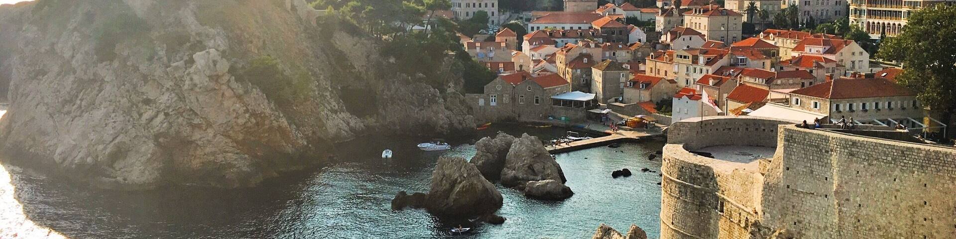 Walking the city walls of Dubrovnik around sunset - such an incredible view and plenty of little stops for gelato along the way.