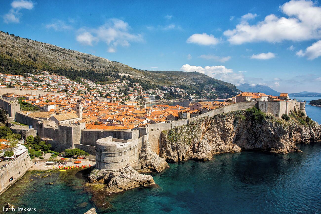 There are a lot of awesome things to do in Dubrovnik, but the one thing you must do is walk the medieval walls. It takes about 2 hours and gives you a tour of the city and lots of cool viewpoints over the old town. This photo was taken from Lovrijenac Fortress, one of the best views over the city.

Read more: http://www.earthtrekkers.com/walk-dubrovnik-walls-amazing-photos/