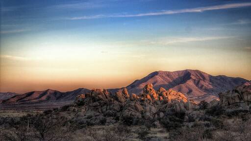 South Eastern corner of Arizona.
Beautiful area of large boulder mountains and pretty skies. Cochise Stronghold is also in this area