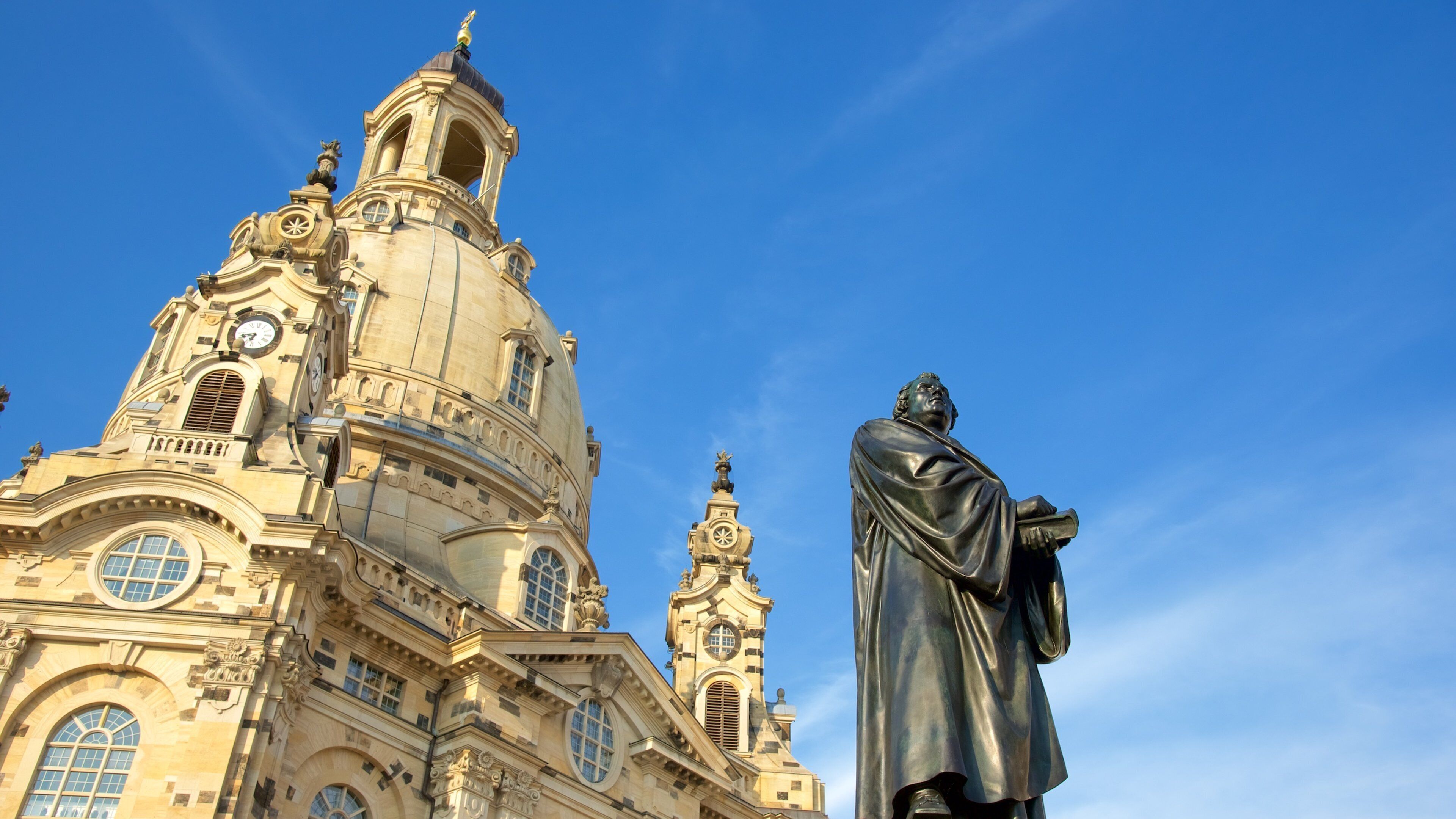 Dresden which includes heritage architecture and a statue or sculpture