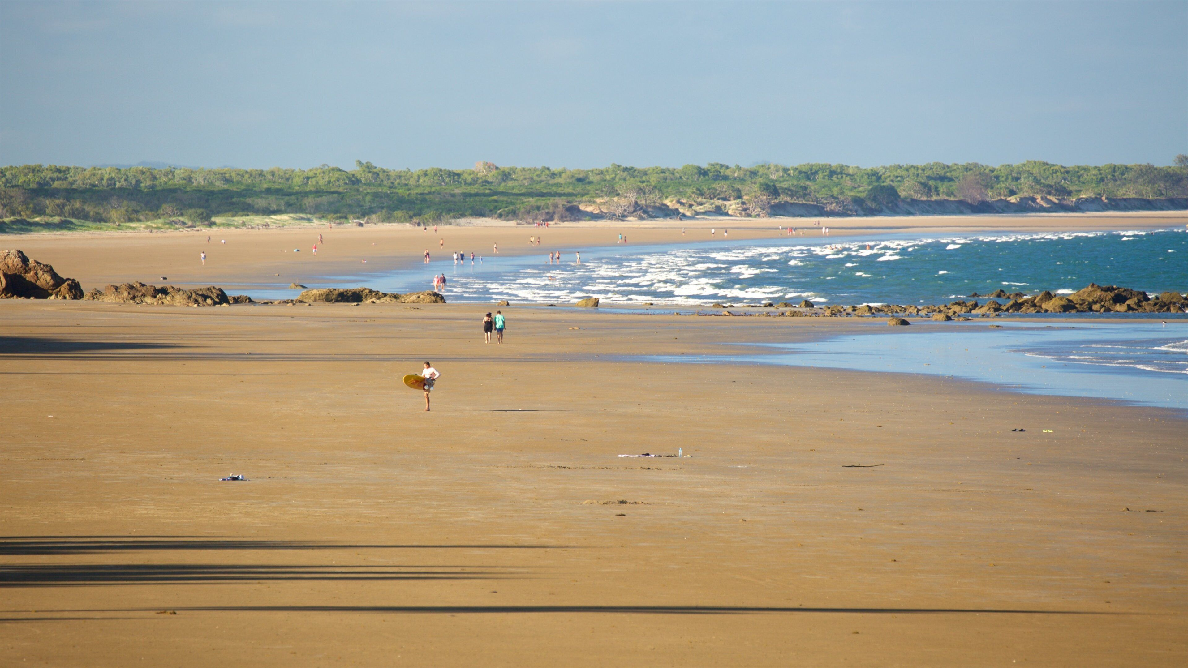 Yeppoon Beach which includes general coastal views and a beach