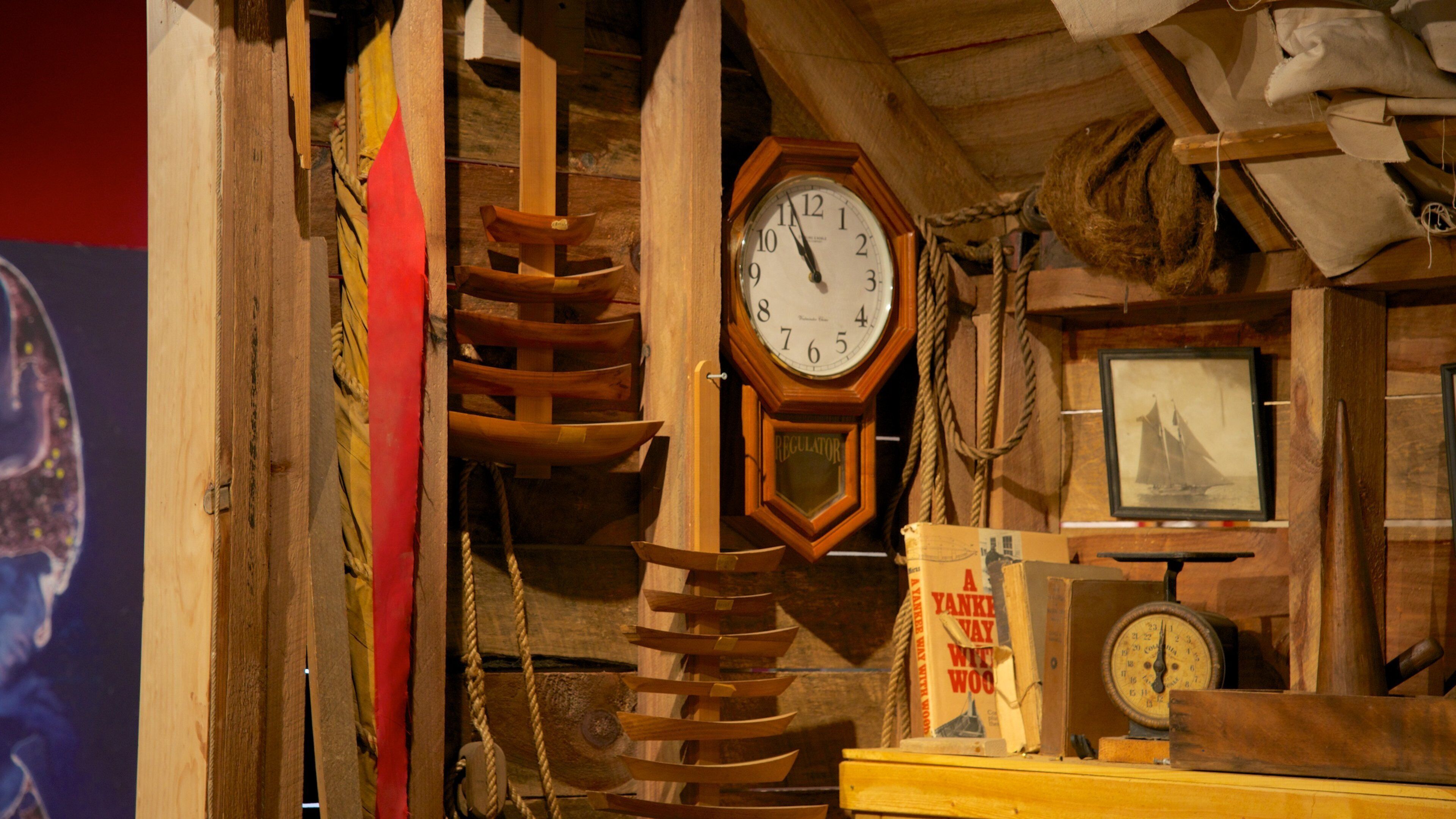 Cape Cod Maritime Museum showing interior views and heritage elements