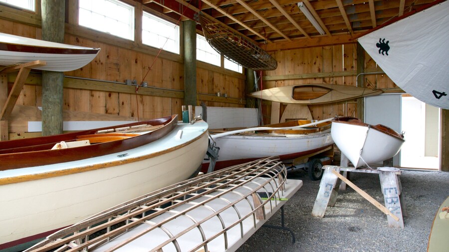 Cape Cod Maritime Museum featuring kayaking or canoeing and interior views