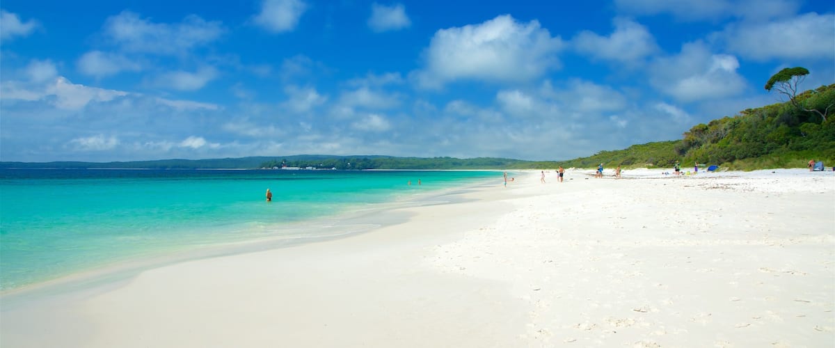 Jervis Bay National Park featuring general coastal views and a beach