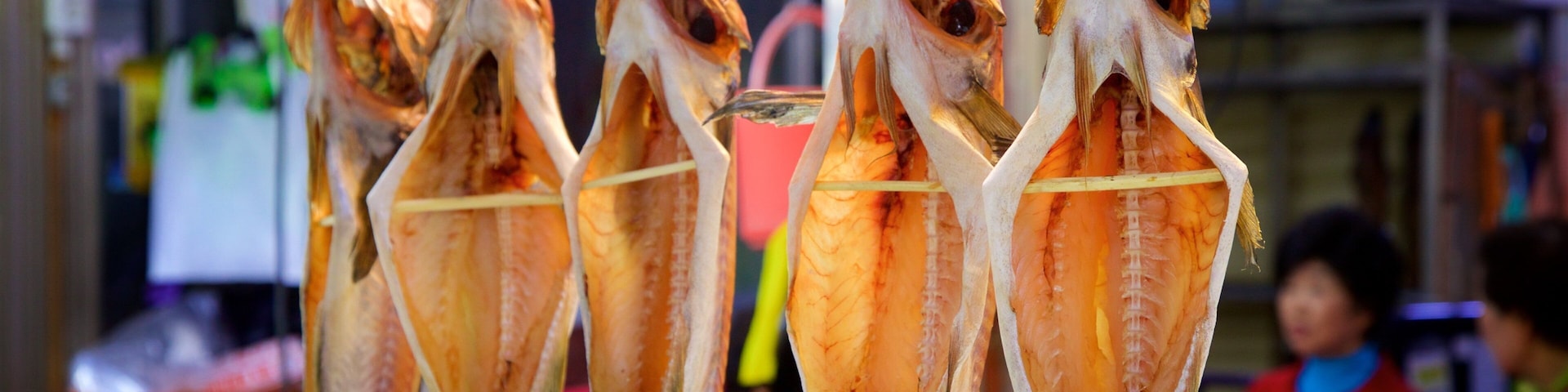 Busan mit einem Märkte und Speisen