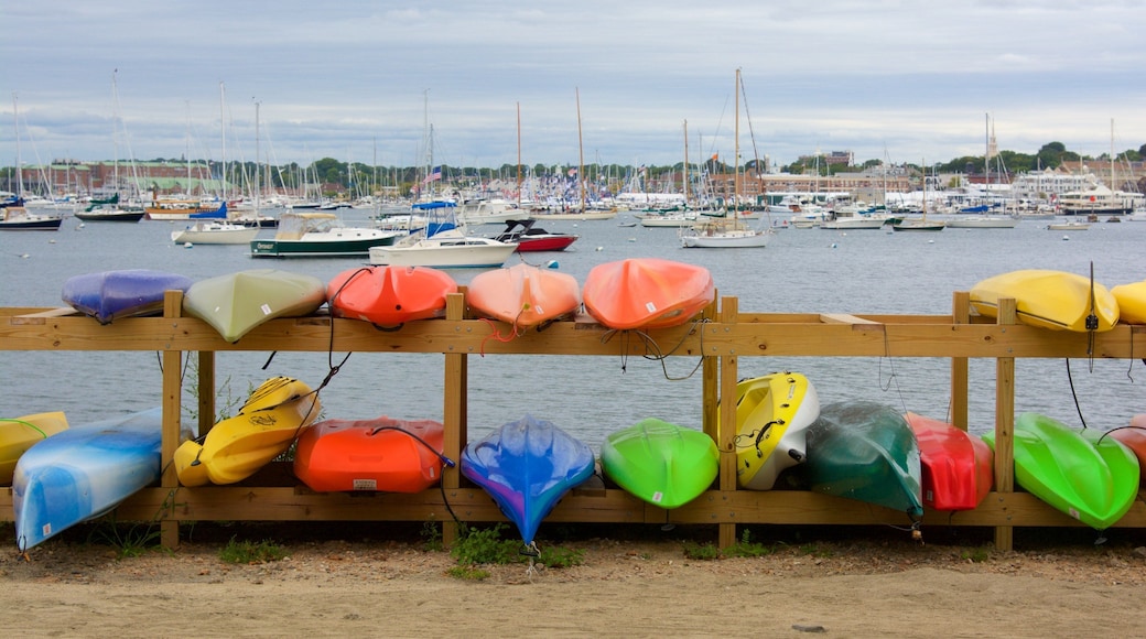 Newport Harbour featuring a bay or harbor