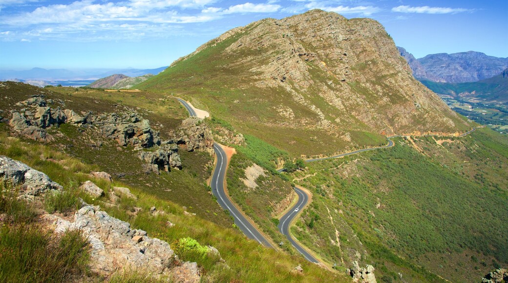 Franschhoek montrant visite en voiture, panoramas et montagnes