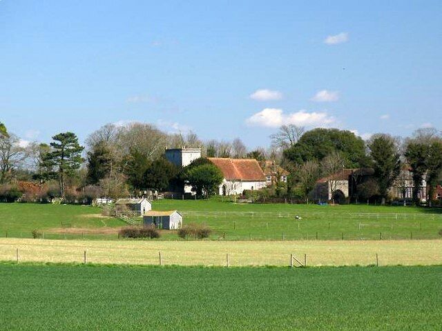 View of St Leonard's Church. It was probably during time of the Mauduit family that the final version of the Church of St. Leonard was built: the nave in the 12th century and chancel in the 13th C. There is some evidence that three previous church buildings were on the same site. Part of the work in the tower is Saxon and the three courses of bricks are said to be Roman. www.grateley.com