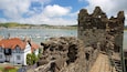 Conwy showing building ruins, a small town or village and heritage elements