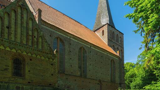 The Protestant St Mary Magdalene Church (St.-Maria-Magdalena-Kirche) in Vilmnitz, district of Putbus, Landkreis Vorpommern-Rügen, Mecklenburg-Vorpommern, Germany. The church is a listed cultural heritage monument.