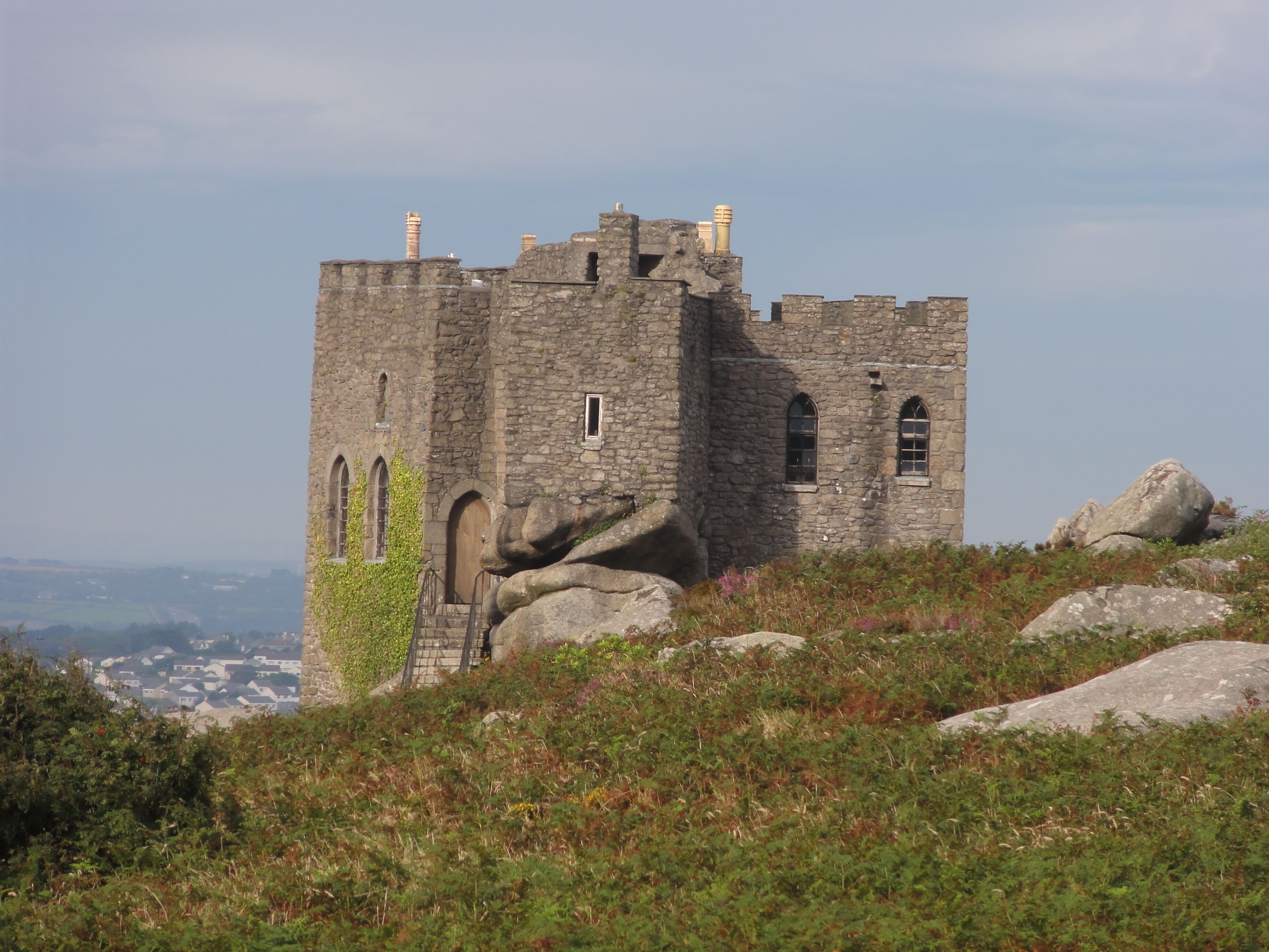 Photographs taken in Cornwall. Carn Brea Castle.