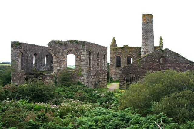 South Wheal Francis The mining buildings left standing here are huge compared to the remains normally seen in Cornwall. Most of these very impressive ruins were built in the later stages of mining in the area at the end of the 19th century and start of the 20th when South Wheal Francis had amalgamated with Basset Mines and this site became the focus of ore lifting and sorting operations. The ore was then taken east by railway to be processed at Basset stamps.