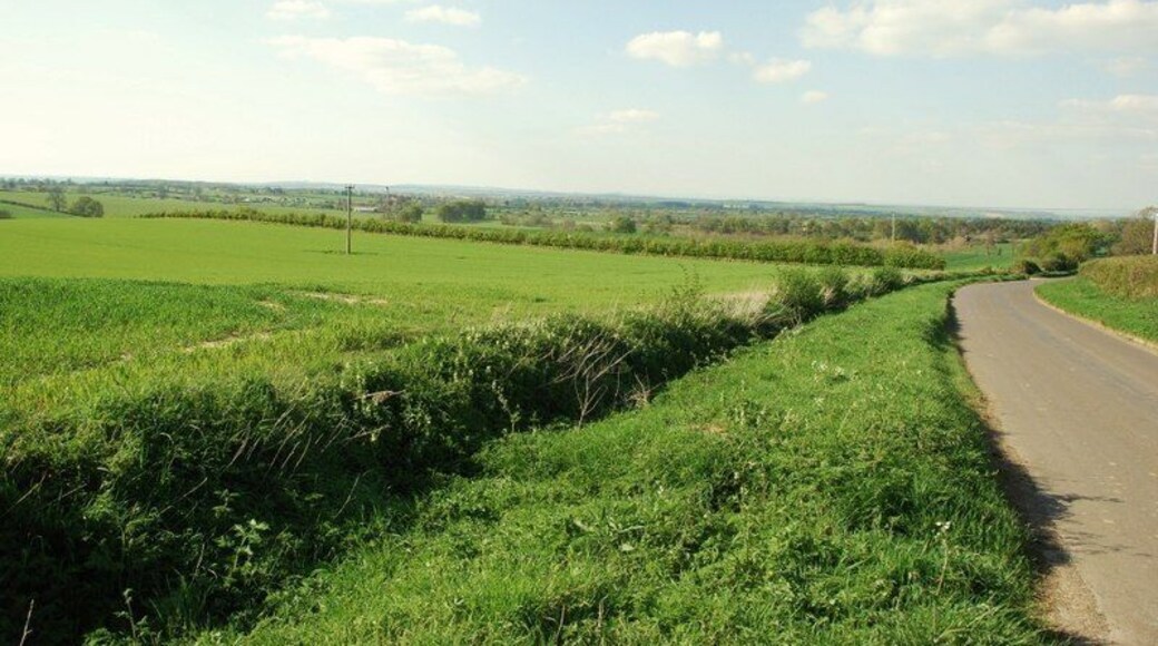 Over Compton, Dorset The road from Over Compton down to Trent