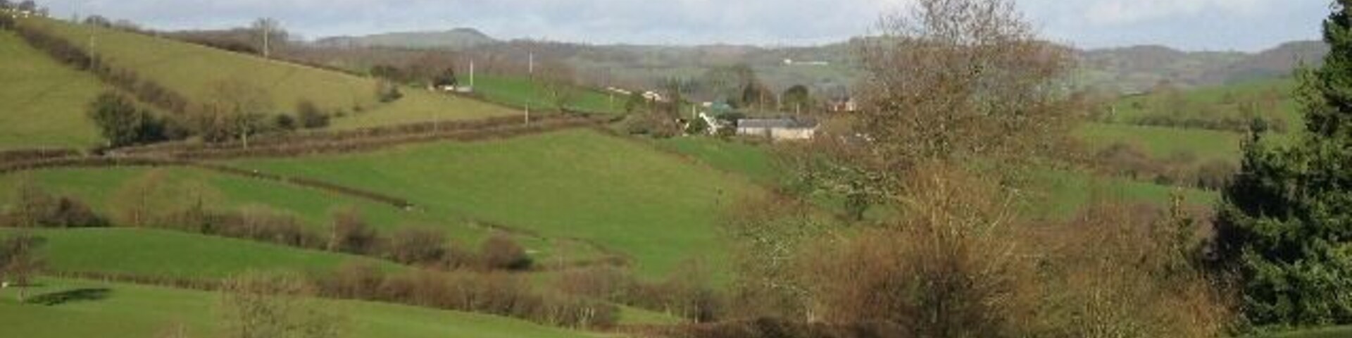A View Towards Pentre Seen from between Dolanog and Llangyniew.