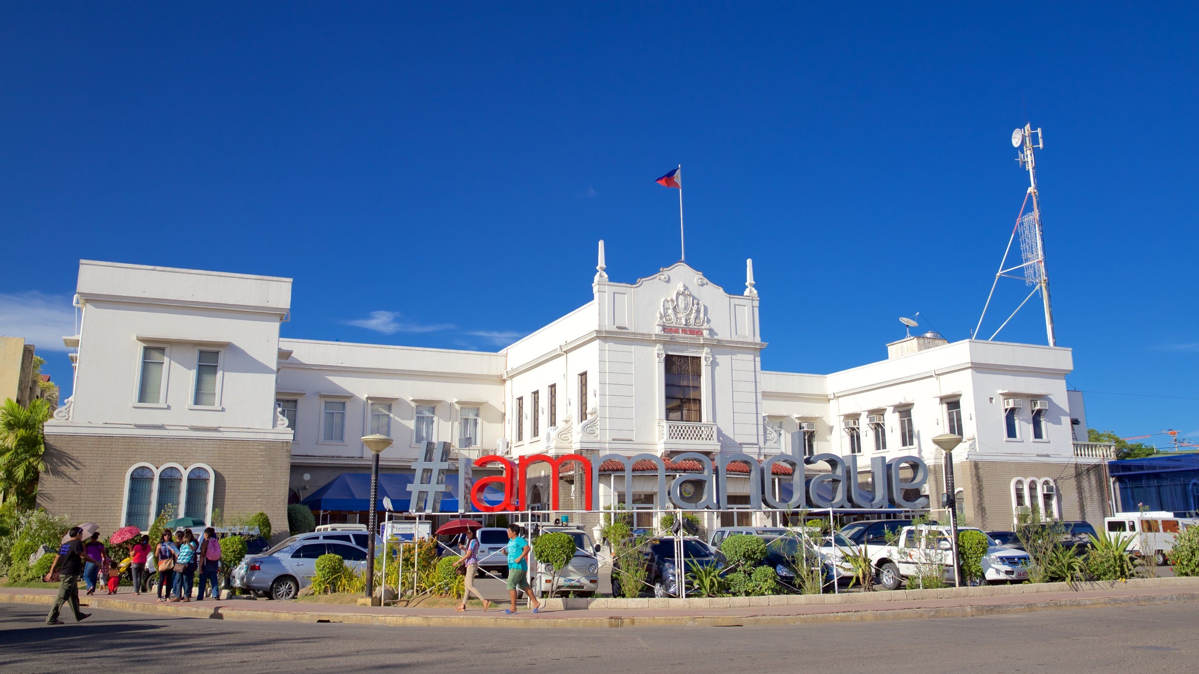Cebu Island showing signage and street scenes