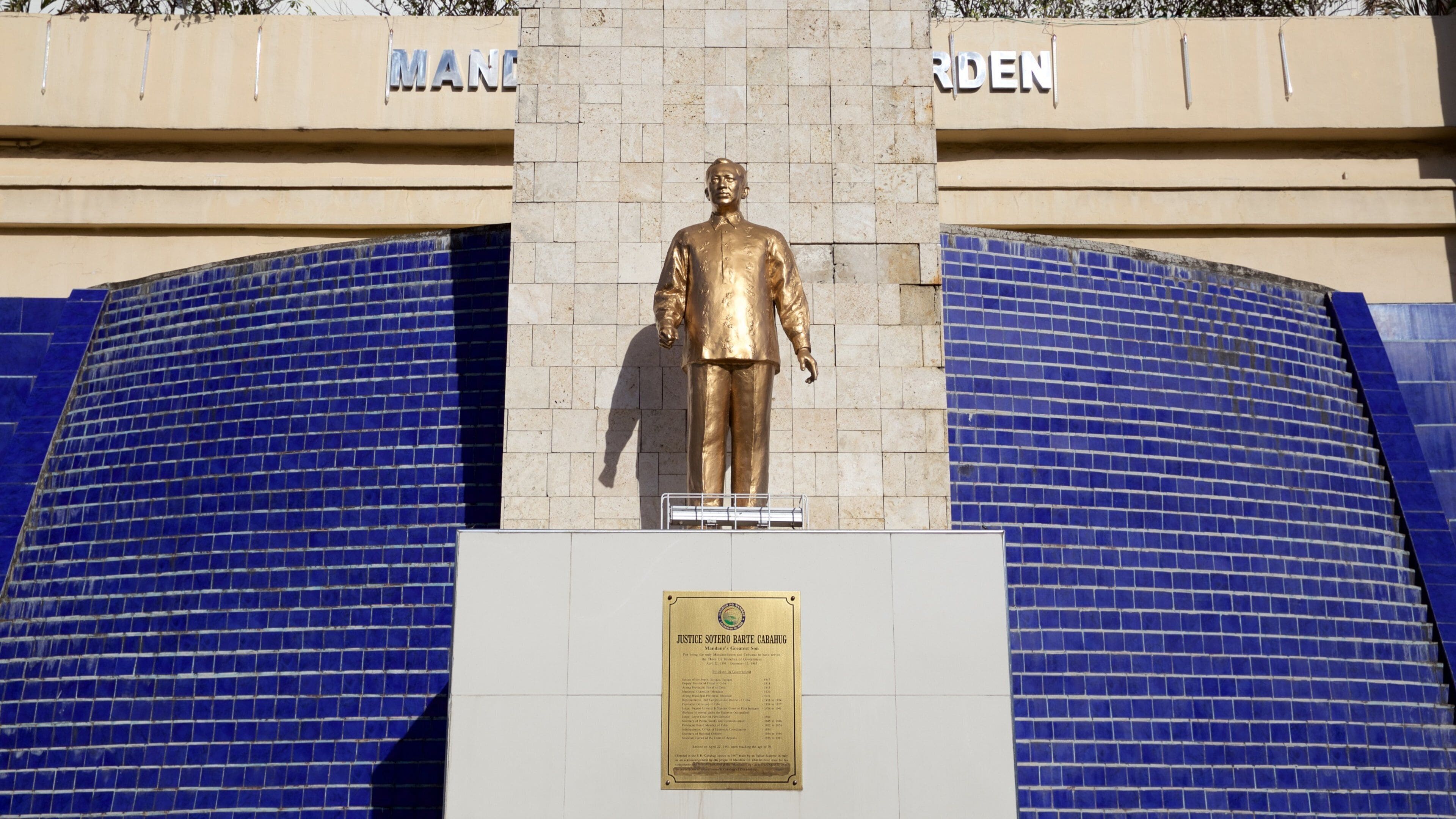 Isla de Cebú mostrando un monumento