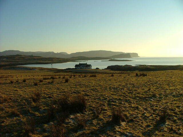 Grazing land at Eabost Looking towards Loch Bracadale.