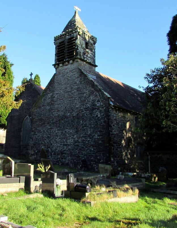 Bellcote and weathervane, St David's Church, Bettws. Cadw records that this exceptional square bellcote at the west end of the nave stands on a shallow stone base supported on the west side by corbels, with square headed openings north, east and south and stone louvres on the west side. Gargoyles are on each upper corner and a corbelled base to a pyramidal roof, surmounted by a fish weathervane. The bellcote reputedly houses two bells of 1891.