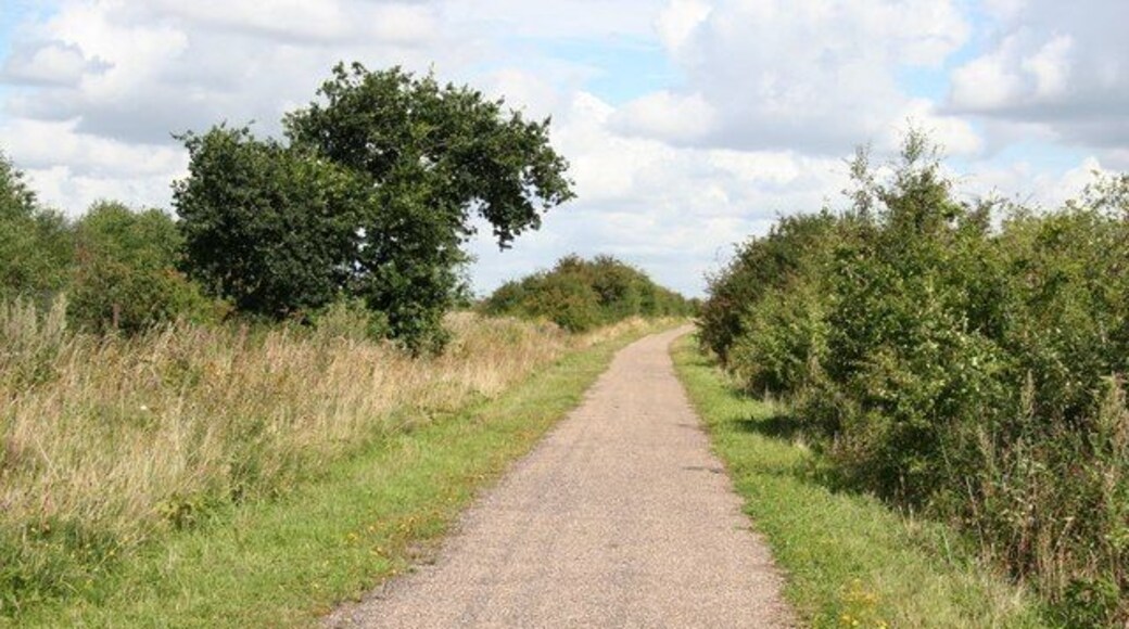 Route 64 Former Newark to Bottesford railway, open to passenger traffic between 1878 and 1955, now route 64 of the National Cycle Network