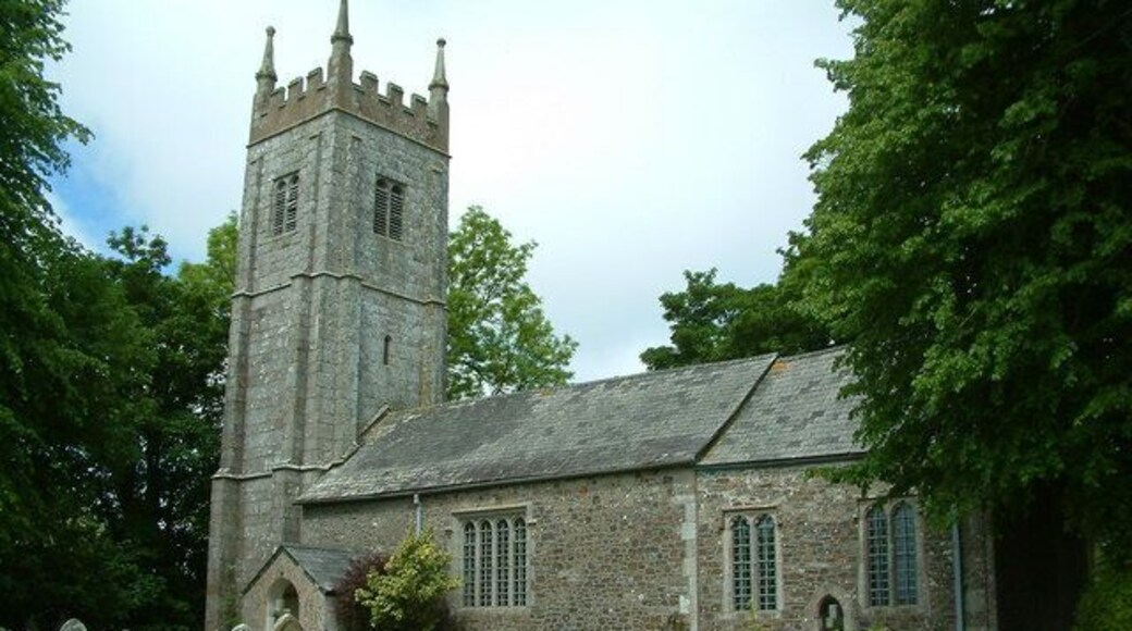 St Michael's parish church, Spreyton, Devon, seen from the southeast