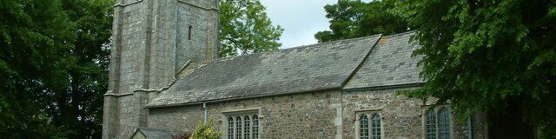 St Michael's parish church, Spreyton, Devon, seen from the southeast