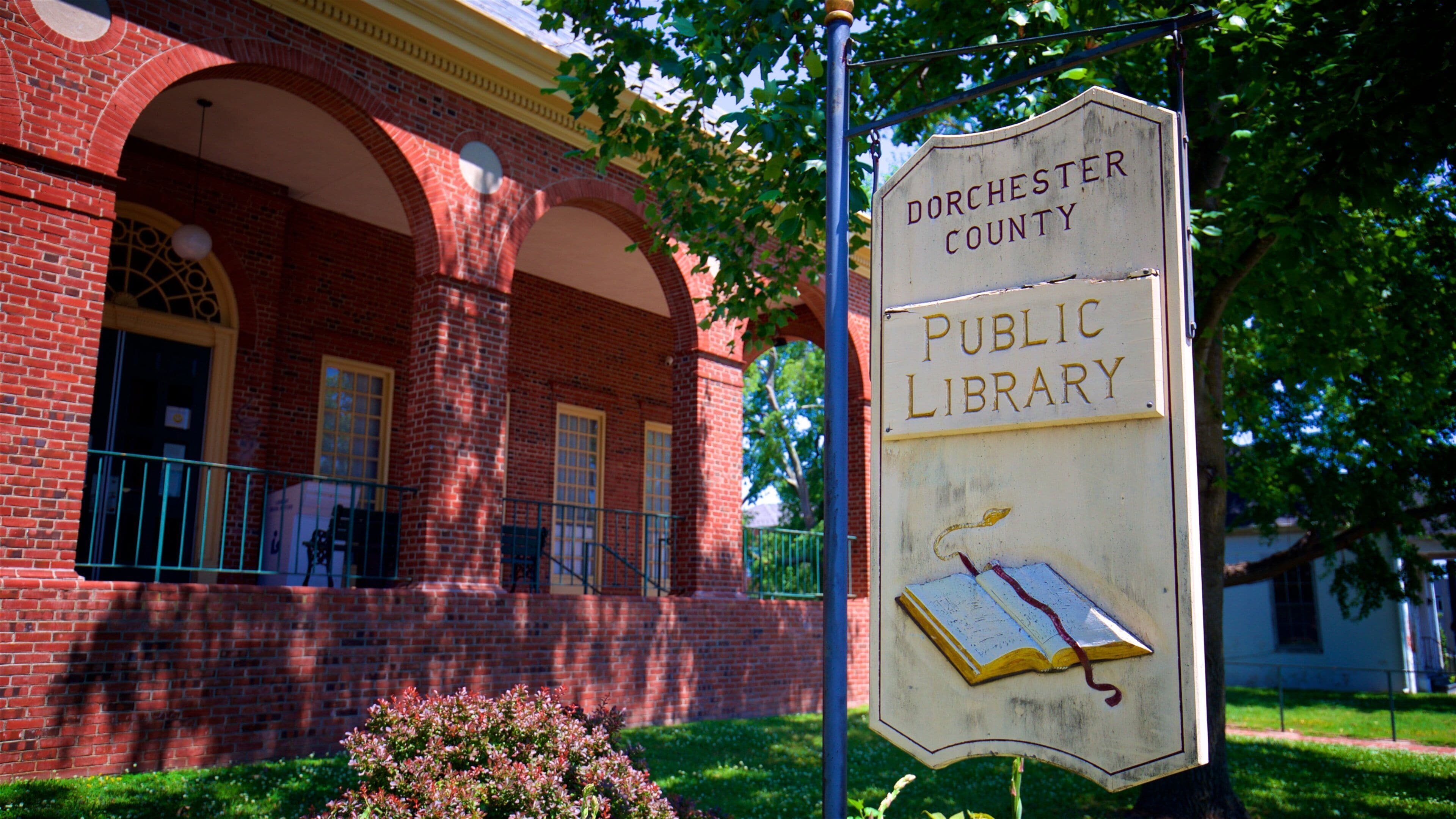 Downtown Cambridge showing signage
