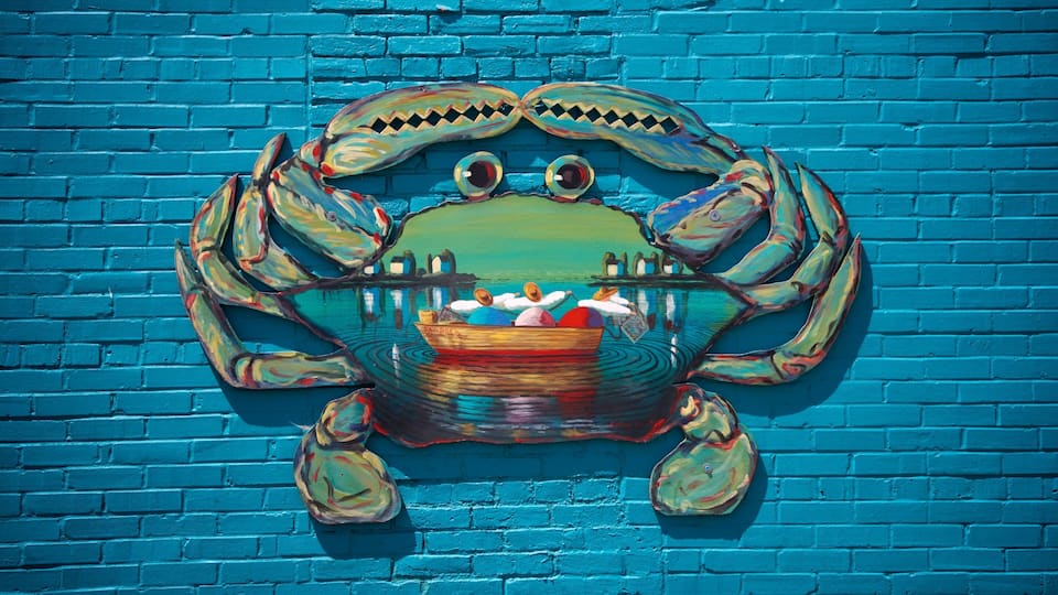 Downtown Cambridge featuring outdoor art