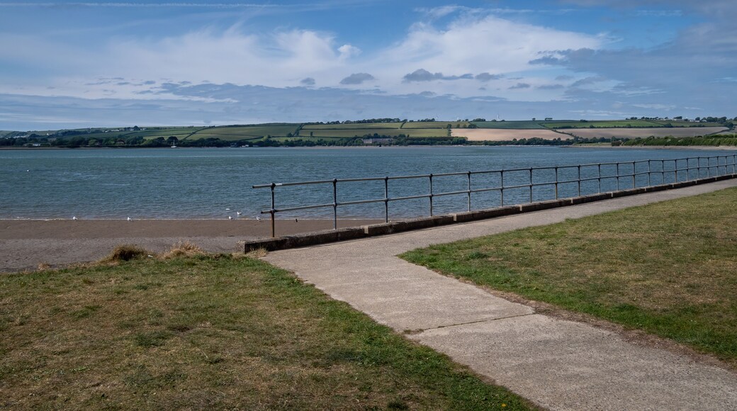 River Taw estuary seen from Fremington Quay on the Tarka Trail. North Devon, uk.
