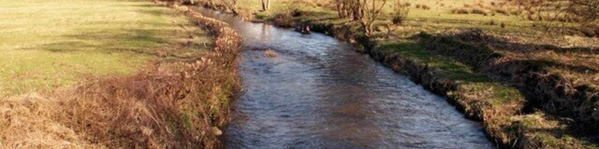 Afon Aeron Pic taken from Pont Tal-sarn looking SE.