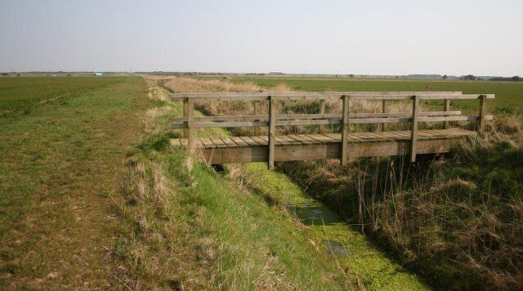 Parish Boundary Footbridge over the drain forming the Parish boundary between Anderby and Chapel St.Leonards