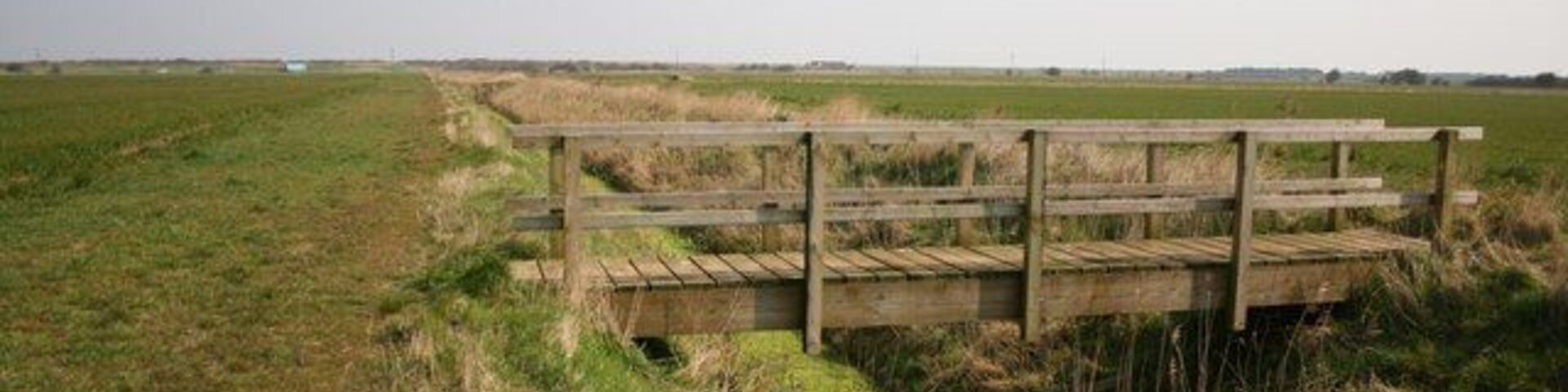 Parish Boundary Footbridge over the drain forming the Parish boundary between Anderby and Chapel St.Leonards