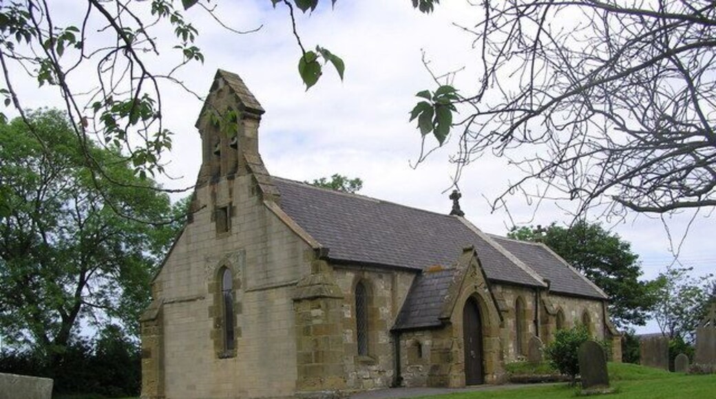 Parish church of St John the Baptist, Elton, County Durham, seen from the southwest
