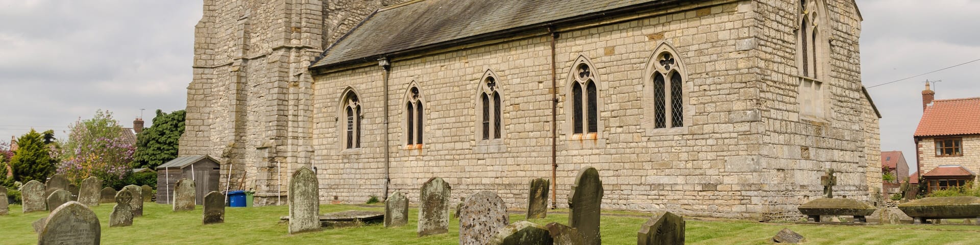 The church dates from the 12th century onwards and was restored by Fowler in the late 19th century. There is a large west tower, nave and chancel in one, and north vestry. The church is entered by the west doorway of the tower which dates from the late 12th century. The tower is of three stages with six large buttresses. It is some 16'3" square internally. Large size is an indication that the population at the time was greater. There is a large arch into the nave. The tower was enlarged in the late 14th century and there are battlements with pinnacles and gargoyles. There are three bells. By the late 18th-century the church was too big for the inhabitants of the parish and was in very poor condition. It was therefore rebuilt, except for the tower. In 1870 the nave and chancel were converted into one by James Fowler. The north vestry was added. Therefore the majority of the church except for the tower is from the 19th century, including the font. The reredos is by A. B. Skipworth and Conrad Dressler. The organ was originally built by Benjamin Flight and was purchased in 1935 from the Wesleyan Chapel in Kirton in Lindsey. It has recently been restored.