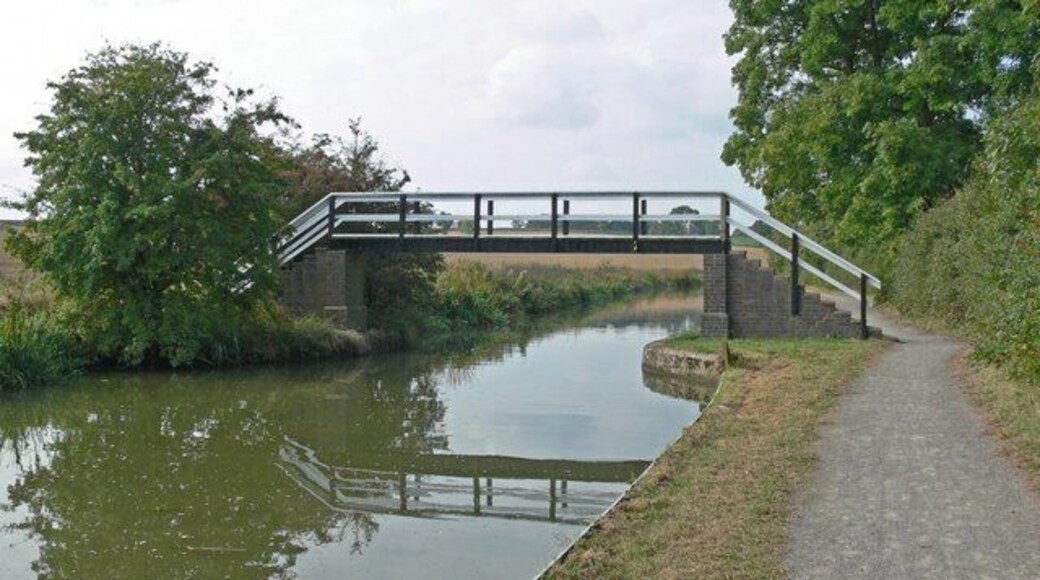 Foxton stepbridge Crossing the Market Harborough Arm of the Grand Union Canal in Leicestershire.
