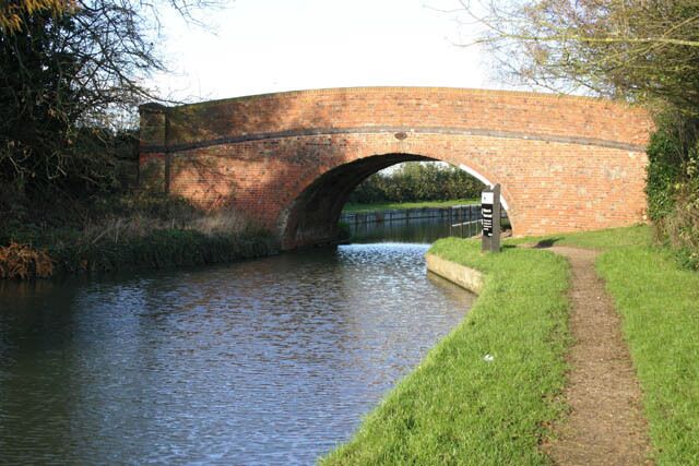 Bridge over Grand Union Canal above Foxton Locks