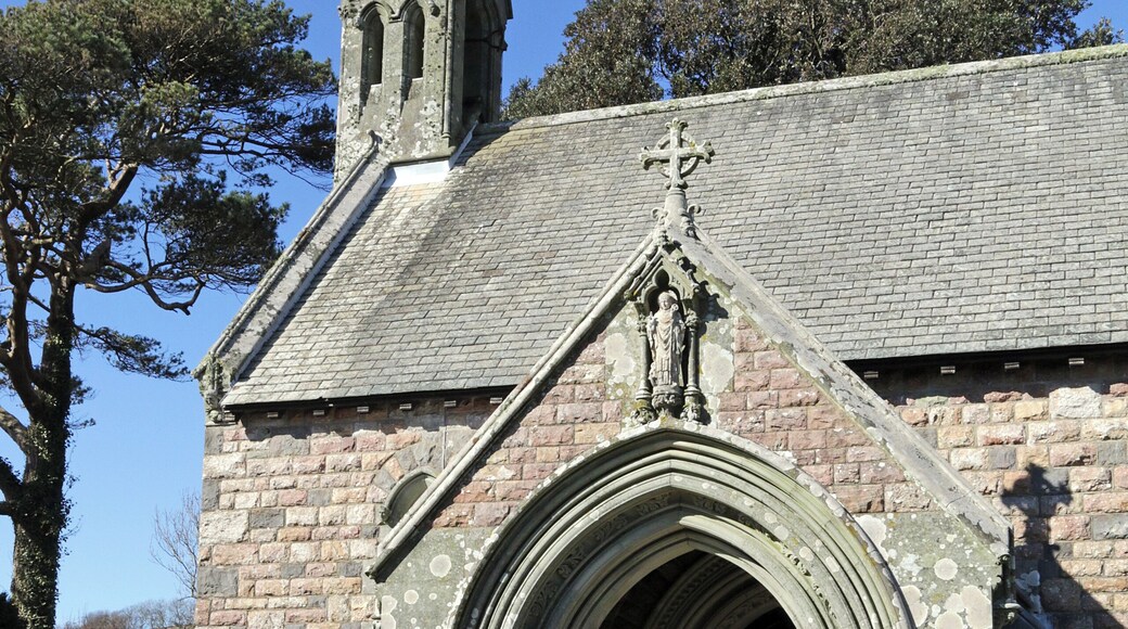 Porch and Belfry. Porch and Belfry, St.Nicholas Church, Nicholaston.