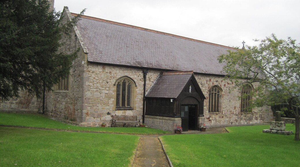 The Church of St Cynfarch and St Marys, Llanfair DC near Ruthin, Denbighshire, Wales.