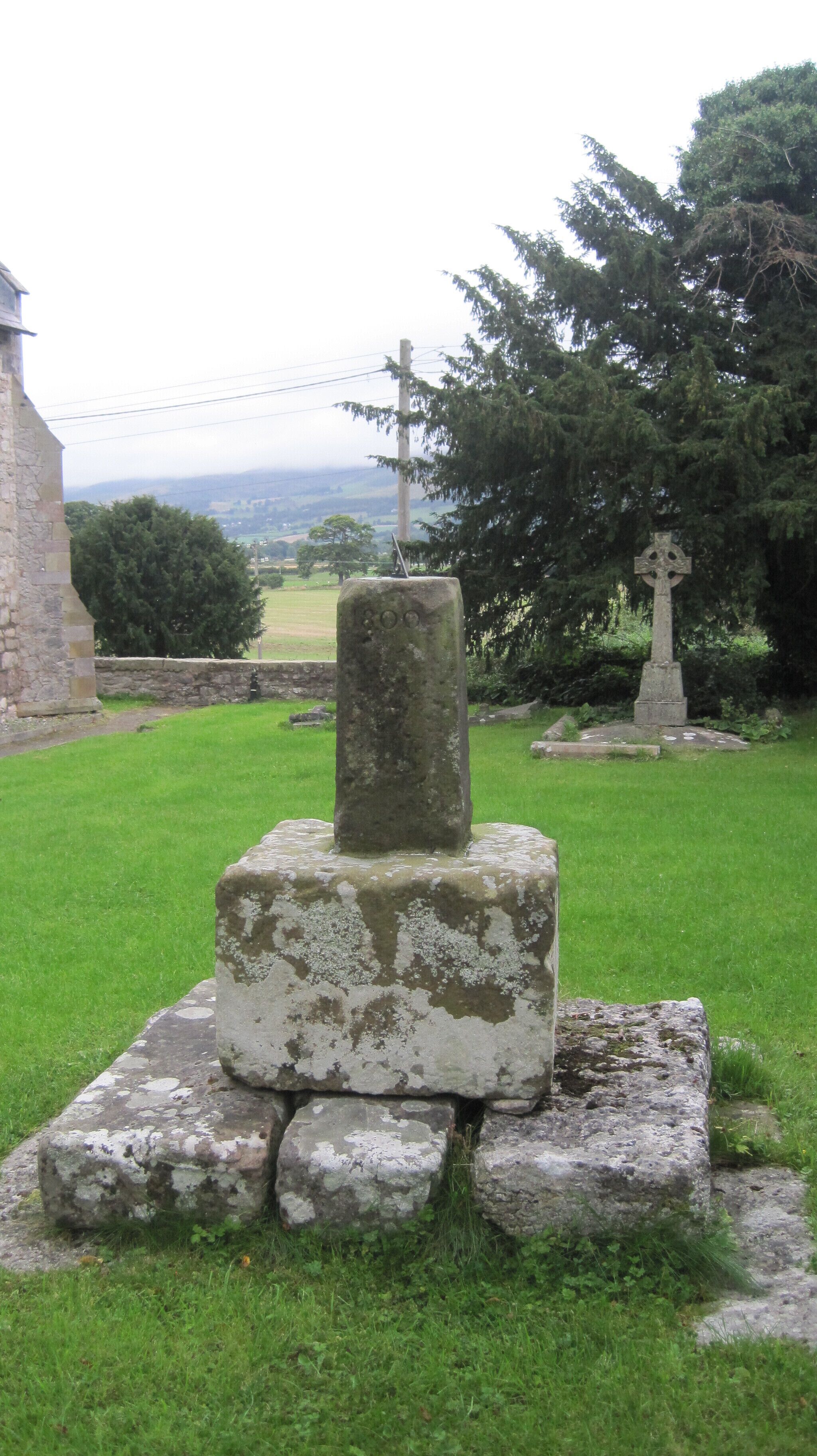 The Church of St Cynfarch and St Marys, Llanfair DC near Ruthin, Denbighshire, Wales. Sundial.