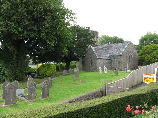 Reynalton Church This view was taken from the private garden of a neighbouring house, by kind permission of the owners.