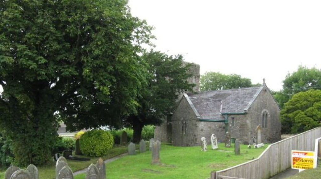 Reynalton Church This view was taken from the private garden of a neighbouring house, by kind permission of the owners.