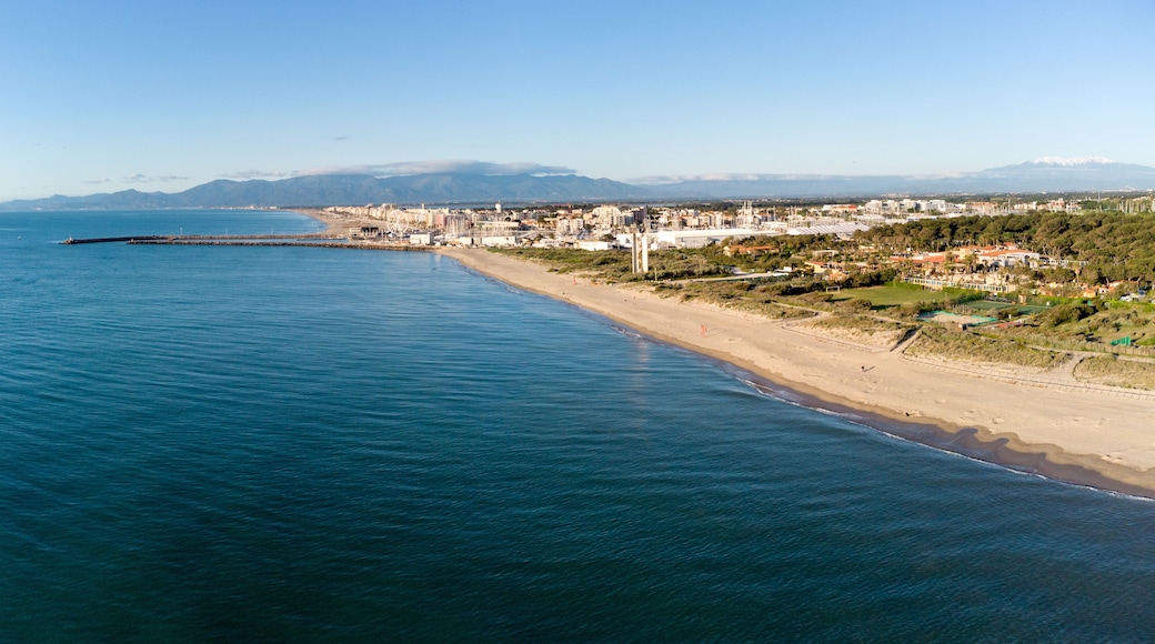 Panorama de la plage du Sardinal à Canet en Roussillon