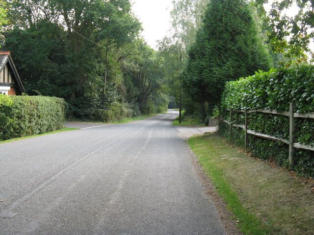 Wineham Lane Wineham The entrance to Grovelands is on the left
