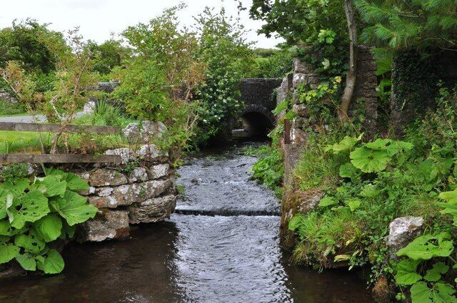 Gleaston stone bridge Stone bridge carrying road over minor stream on edge of Gleaston Millennium Project and Southern open area.